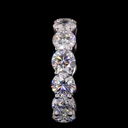 5.82 Cts 14k White Gold Round Shape Eternity Band Eternity Band - Image 4