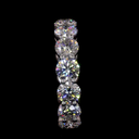 5.29 Cts 14k White Gold Round Shape Eternity Band Eternity Band - Image 3