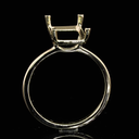 3.76 Cts 18k Yellow Gold Emerald Shape Solitaire Ring - Image 4