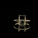 3.76 Cts 18k Yellow Gold Emerald Shape Solitaire Ring - Video