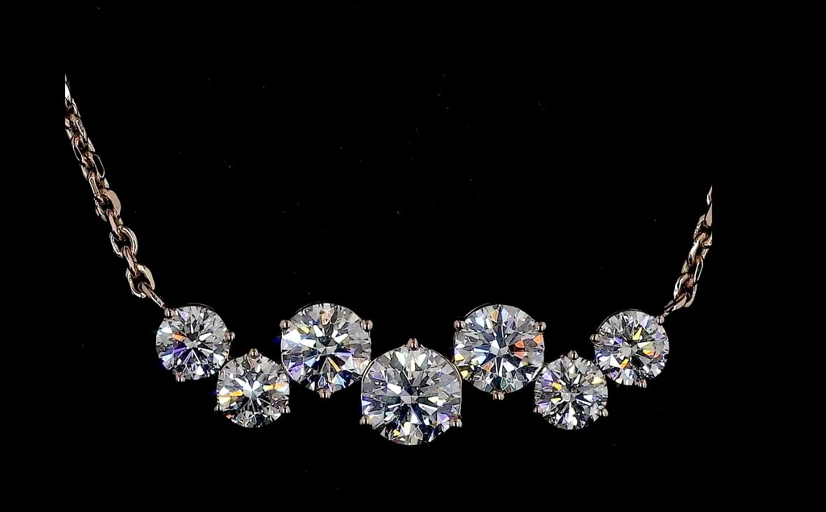 2.01 Cts 14k Rose Gold Round Shape Pendant Pendant - Image 2