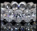 3.87 Cts 14k White Gold Oval Shape Eternity Band Eternity Band - Image 2