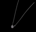 0.91 Cts 14k White Gold Marquise Shape Solitaire Pendant - Image 2
