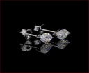 1.91 Cts 14k White Gold Marquise Shape Studs Earring - Image 3