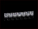 11.44 Cts 14k White Gold Radiant Shape Tennis Bracelet - Image 2