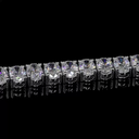 5.03 Cts 14k White Gold Oval Shape Tennis Bracelet - Image 4