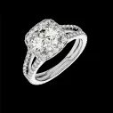 The Halo Round Engagement Ring Style ENG209