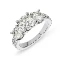 The Trellis Three Stone Round Brilliant Engagement Ring Style ENG404