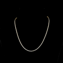 4.79 Cts 14k Yellow Gold Round Shape Tennis Necklace