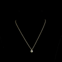 1.01 Cts 14k Yellow Gold Round Shape Solitaire Pendant