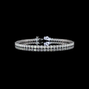 5.22 Cts 14k White Gold Round Shape Tennis Bracelet
