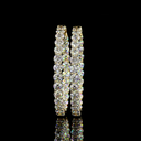 16.25 Cts 14k Yellow Gold Round Shape Hoops Earring