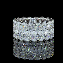 9.88 Cts 14k White Gold Pear Shape Eternity Band Eternity Band