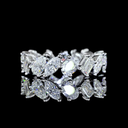 2.91 Cts 14k White Gold Mix Shape Eternity Band Eternity Band