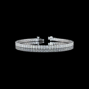 6.33 Cts 14k White Gold Radiant Shape Tennis Bracelet