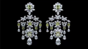 40.53 Cts 18k White Gold Mix Shape Special Earring