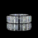 4.24 Cts 14k White Gold Baguette Shape Eternity Band Eternity Band