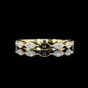 0.71 Cts 18k Yellow Gold Marquise Shape 3/4 Band Eternity Band