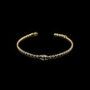 0.24 Cts 14k Yellow Gold Marquise Shape Station Bracelet