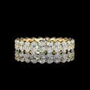 2.39 Cts 14k Yellow Gold Oval Shape Eternity Band Eternity Band