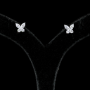 1.17 Cts 14k White Gold Mix Shape Studs Earring