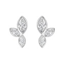 3.1 Cts 14k White Gold Marquise Shape Studs Earring