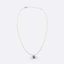 1.02 Cts 14k White Gold Old European Brilliant Shape Solitaire Pendant