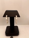 5.54 Cts 14k Yellow Gold Radiant Shape Hoops Earring
