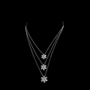 9.33 Cts 14k White Gold Mix Shape Special Necklace