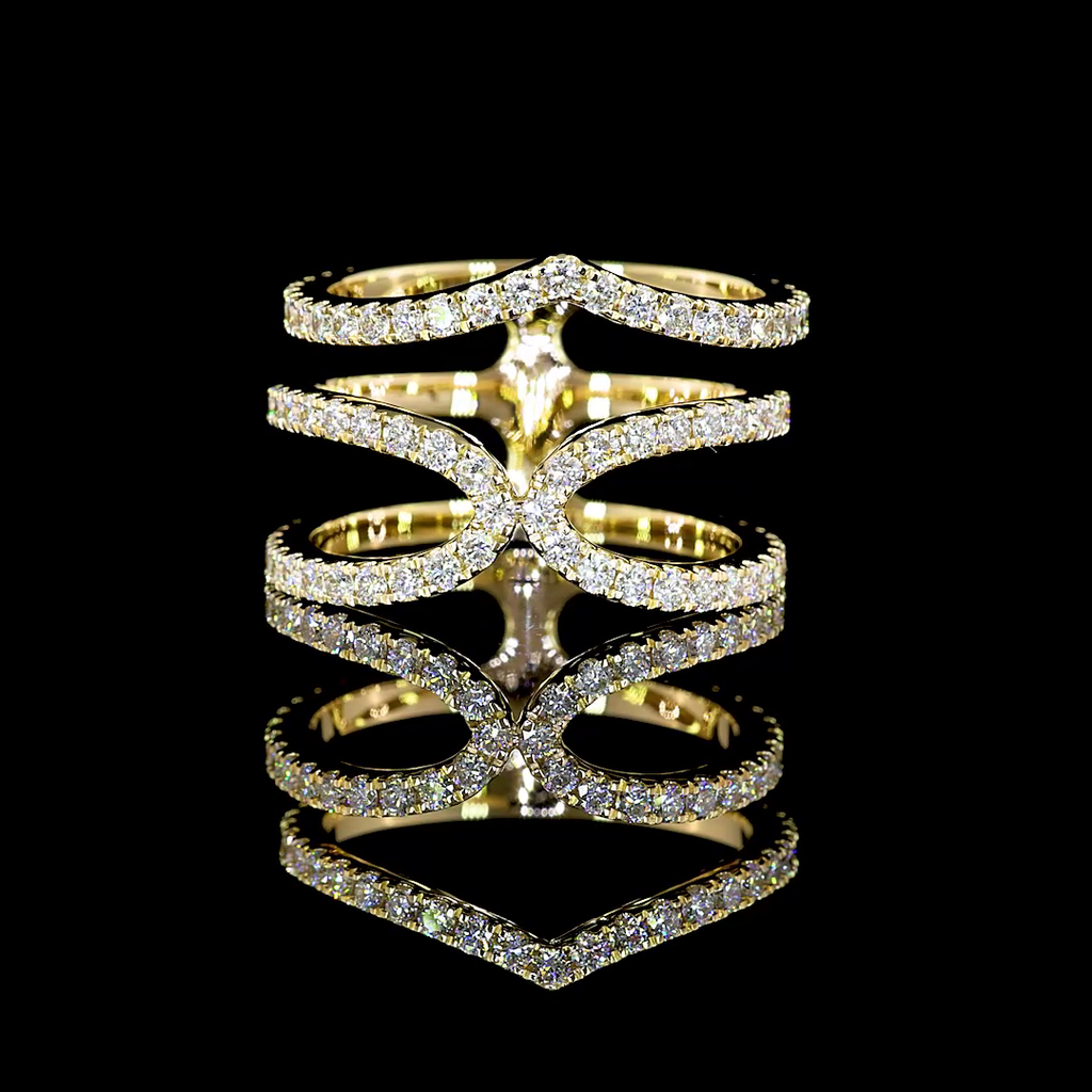 1.62 Cts 14k Yellow Gold Round Shape Special Eternity Band