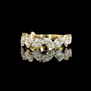 2.19 Cts 14k Yellow Gold Mix Shape 3/4 Band Eternity Band