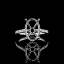 0.37 Cts Platinum Round Shape Hidden Halo Ring