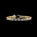 4.03 Cts 14k Yellow Gold Mix Shape Tennis Bracelet
