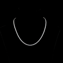 11.24 Cts 14k White Gold Round Shape Tennis Necklace