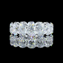 10.31 Cts 14k White Gold Cushion Brilliant Shape Eternity Band Eternity Band