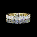 3.3 Cts 14k Yellow Gold Square Cushion Brilliant Shape Eternity Band Eternity Band