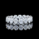 2.65 Cts 14k White Gold Oval Shape Eternity Band Eternity Band