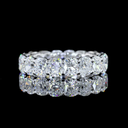 5.47 Cts 14k White Gold Cushion Brilliant Shape Eternity Band Eternity Band