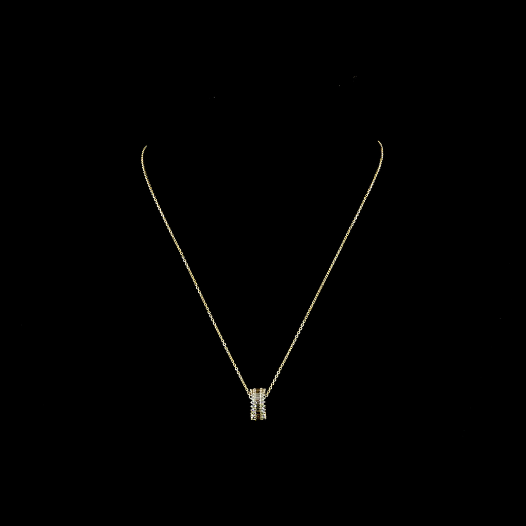1.25 Cts 14k Yellow Gold Mix Shape Pendant Pendant