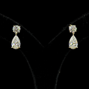 5.02 Cts 14k Yellow Gold Mix Shape Hanging Earring