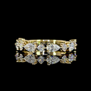1.26 Cts 14k Yellow Gold Mix Shape 3/4 Band Eternity Band