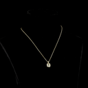 2.36 Cts 14k Yellow Gold Cushion Brilliant Shape Pendant Pendant