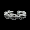 20.41 Cts 14k White Gold Round Shape Special Bracelet