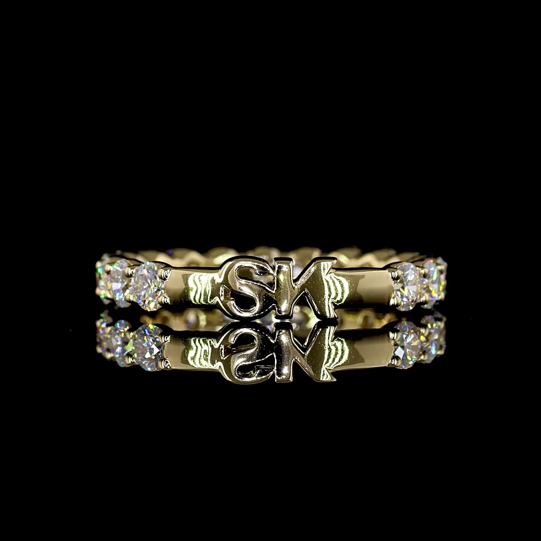 1.27 Cts 14k Yellow Gold Round Shape Special Ring