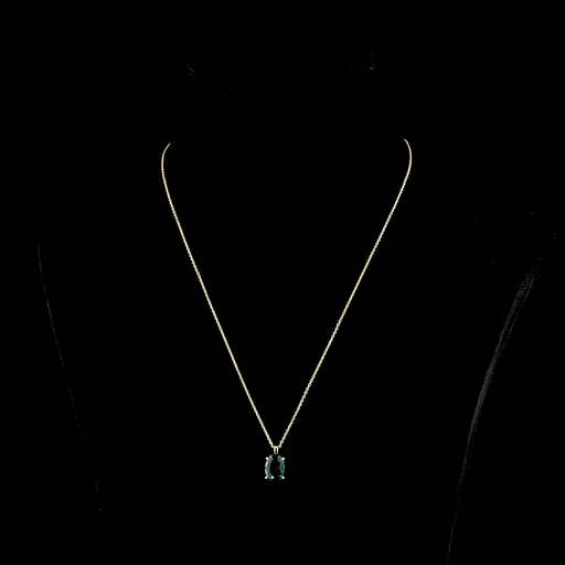 [PD14YSOOV200PNS] 2.37 Cts 14k Yellow Gold Oval Shape Solitaire Pendant