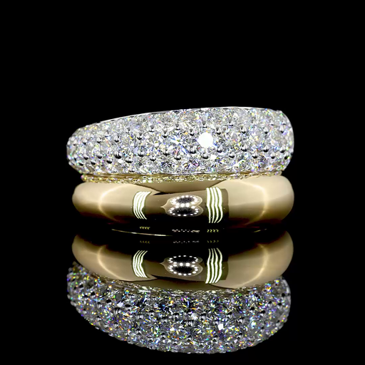 [EB14TTSPRD100P] 1.09 Cts 14k Two Tone Round Shape Special Eternity Band