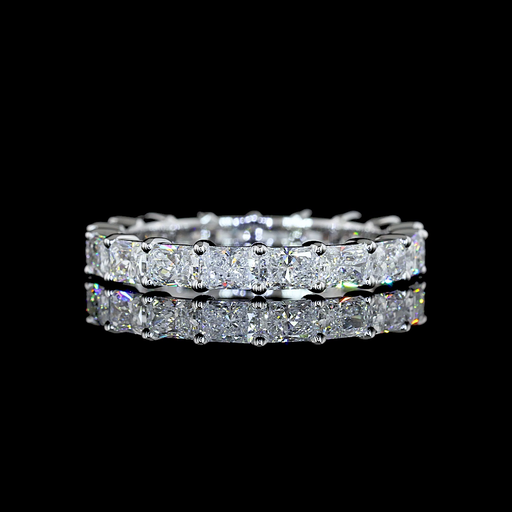 [EB14WRAD200PEW] 2.06 Cts 14k White Gold Radiant Shape Eternity Band Eternity Band