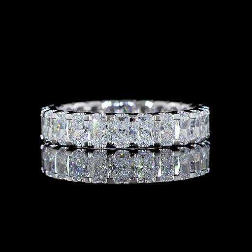[EBPRAD250UPNS] 2.57 Cts Platinum Radiant Shape Eternity Band Eternity Band