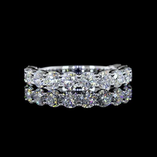 [EB14Y3/4RD175P] 1.93 Cts 14k Yellow Gold Round Shape 3/4 Band Eternity Band