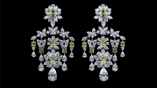 [ER18WSP1550P] 40.53 Cts 18k White Gold Mix Shape Special Earring